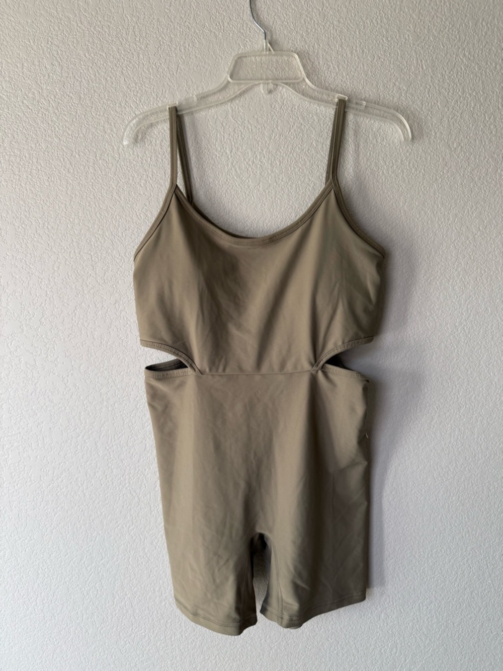 Olive Cutout One-Piece Romper